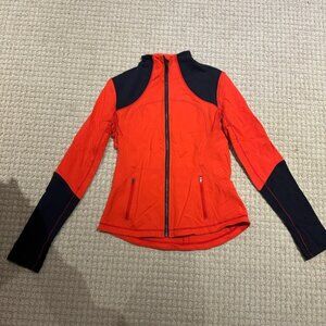Lululemon Athletica Vibrant Red and Black Define Zip-Up Jacket
